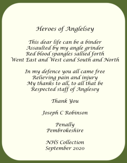Poem - Heroes of Anglesey