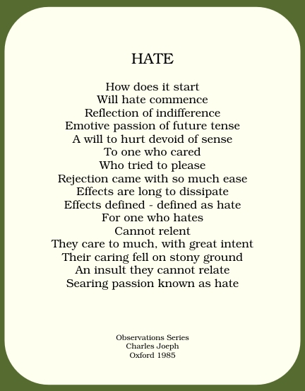 Poem - Hate