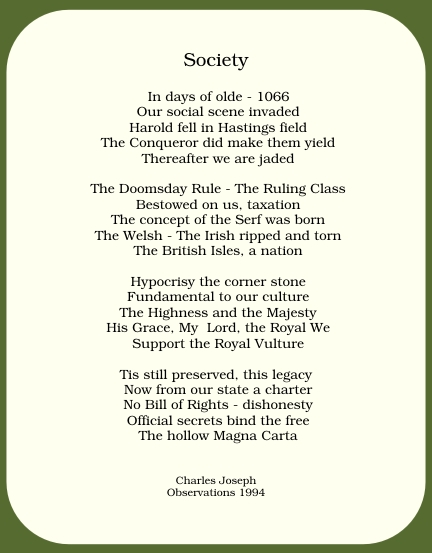 Poem - Society